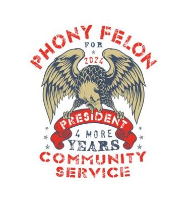 Felon Eagle White Men's Tee